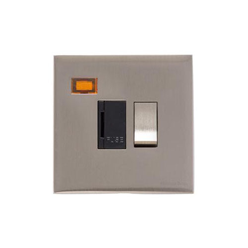 Winchester Range Satin Nickel Switches & Sockets, W05 - Switched Spur with Neon (13 Amp) by Heritage Brass By M-Marcus