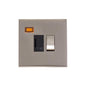 Winchester Range Satin Nickel Switches & Sockets, W05 - Switched Spur with Neon (13 Amp) by Heritage Brass By M-Marcus