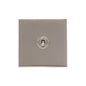 Windsor Range Satin Nickel Switches & Sockets, WN5 - 1 Gang Toggle Switch by Heritage Brass By M-Marcus
