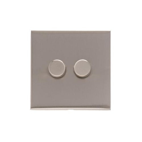 Winchester Range Satin Nickel Switches & Sockets, W05 - 2G Multi Location Primary Dimmer by Heritage Brass By M-Marcus