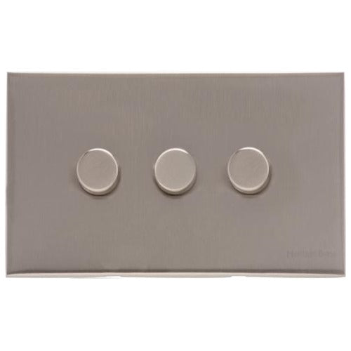 Winchester Range Satin Nickel Switches & Sockets, W05 - 3G Multi Location Primary Dimmer by Heritage Brass By M-Marcus