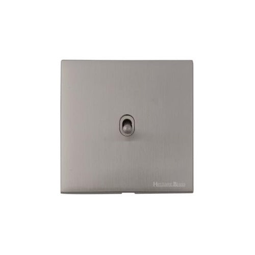 Windsor Range Satin Nickel Switches & Sockets, WN5 - 1 Gang Stockholm Toggle by Heritage Brass By M-Marcus