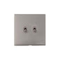 Winchester Range Satin Nickel Switches & Sockets, W05 - 2 Gang Stockholm Toggle by Heritage Brass By M-Marcus