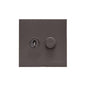 Winchester Range Matt Bronze Switches & Sockets, W09 - 2G Mixed Toggle Dimmer Switch 1xToggle 1xTED by Heritage Brass By M-Marcus