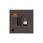 Winchester Range Matt Bronze Switches & Sockets, W09 - Switched Spur with Neon + Cord (13 Amp) by Heritage Brass By M-Marcus