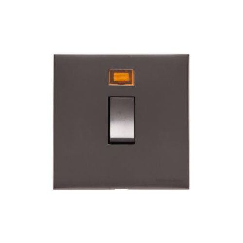Winchester Range Matt Bronze Switches & Sockets, W09 - 20A Double Pole Switch with Neon by Heritage Brass By M-Marcus