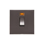 Winchester Range Matt Bronze Switches & Sockets, W09 - 20A Double Pole Switch with Neon by Heritage Brass By M-Marcus