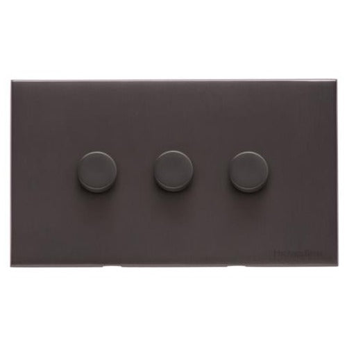 Winchester Range Matt Bronze Switches & Sockets, W09 - 3G Multi Location Primary Dimmer by Heritage Brass By M-Marcus