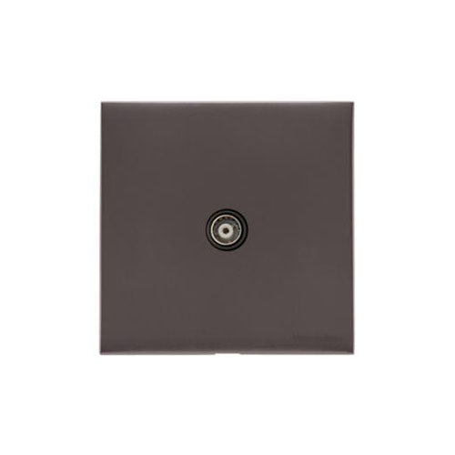 Winchester Range Matt Bronze Switches & Sockets, W09 - 1 Gang Non-Isolated TV Coaxial Socket by Heritage Brass By M-Marcus