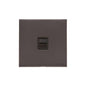 Winchester Range Matt Bronze Switches & Sockets, W09 - 1 Gang Secondary Line Socket by Heritage Brass By M-Marcus