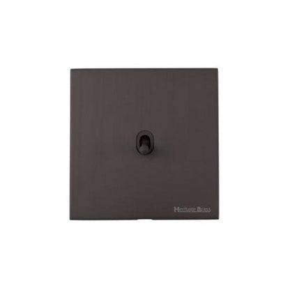 Winchester Range Matt Bronze Switches & Sockets, W09 - 1 Gang Stockholm Toggle by Heritage Brass By M-Marcus