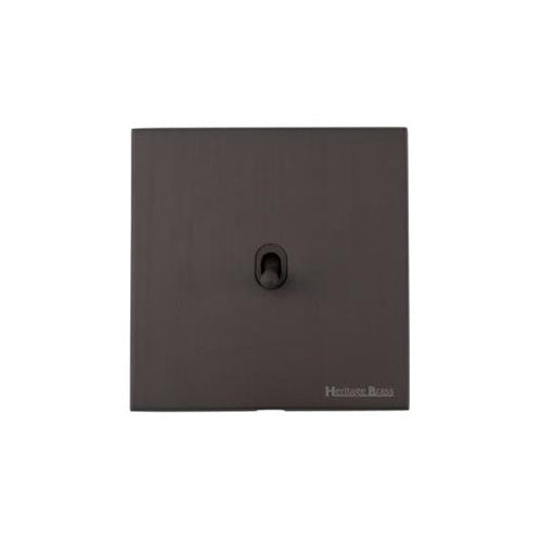 Winchester Range Matt Bronze Switches & Sockets, W09 - 1 Gang Stockholm Toggle by Heritage Brass By M-Marcus