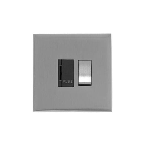 Winchester Range Satin Chrome Silk Switches & Sockets, W35 - Switched Spur (13 Amp) by Heritage Brass By M-Marcus