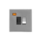 Winchester Range Satin Chrome Silk Switches & Sockets, W35 - Switched Spur with Neon (13 Amp) by Heritage Brass By M-Marcus