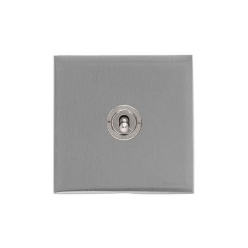Winchester Range Satin Chrome Silk Switches & Sockets, W35 - 1 Gang Toggle Switch by Heritage Brass By M-Marcus