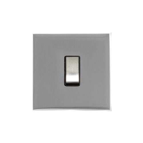 Winchester Range Satin Chrome Silk Switches & Sockets, W35 - 1 Gang Rocker Switch by Heritage Brass By M-Marcus