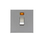 Winchester Range Satin Chrome Silk Switches & Sockets, W35 - 20A Double Pole Switch with Neon by Heritage Brass By M-Marcus