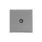 Winchester Range Satin Chrome Silk Switches & Sockets, W35 - 1 Gang Non-Isolated TV Coaxial Socket by Heritage Brass By M-Marcus