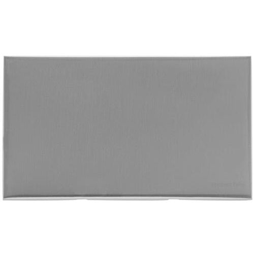 Winchester Range Satin Chrome Silk Switches & Sockets, W35 - Double Blank Plate by Heritage Brass By M-Marcus