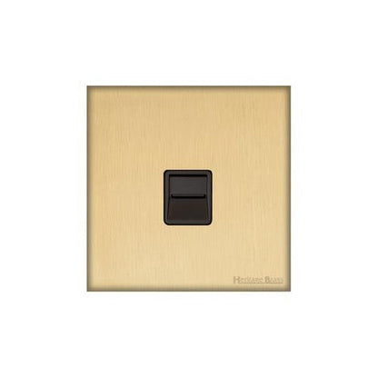 Windsor Range Matt Brass Switches & Sockets, WN40 - 1 Gang Master Line Socket by Heritage Brass By M-Marcus