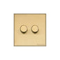 Windsor Range Matt Brass Switches & Sockets, WN40 - 2G Multi Location Primary Dimmer by Heritage Brass By M-Marcus