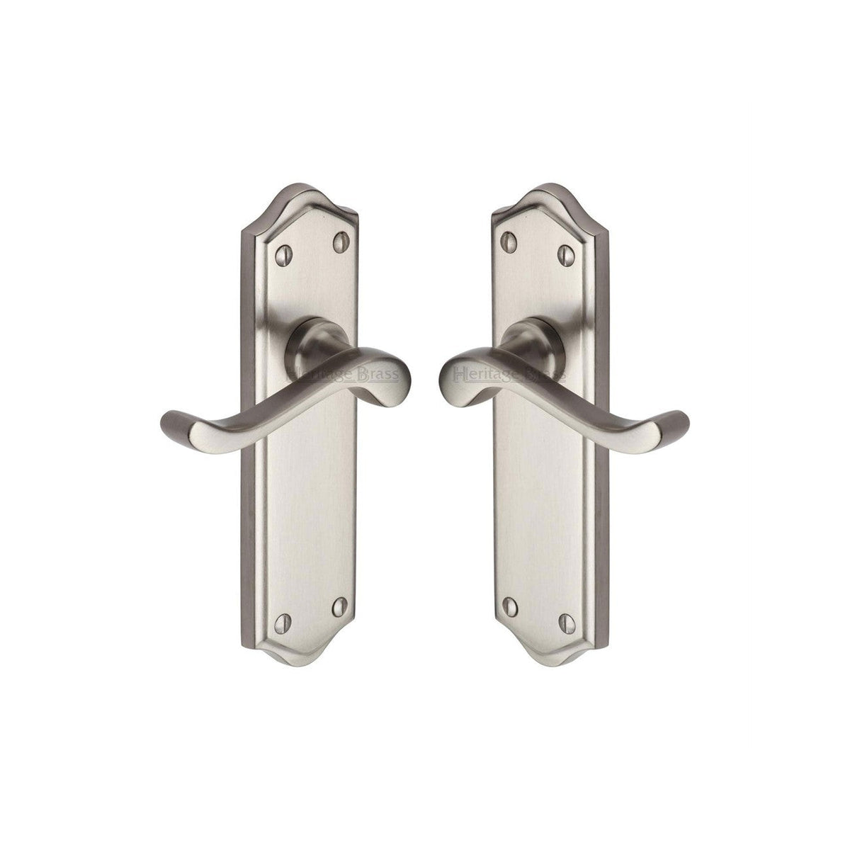 Buckingham Door Handle on Plate by M Marcus - Heritage Brass