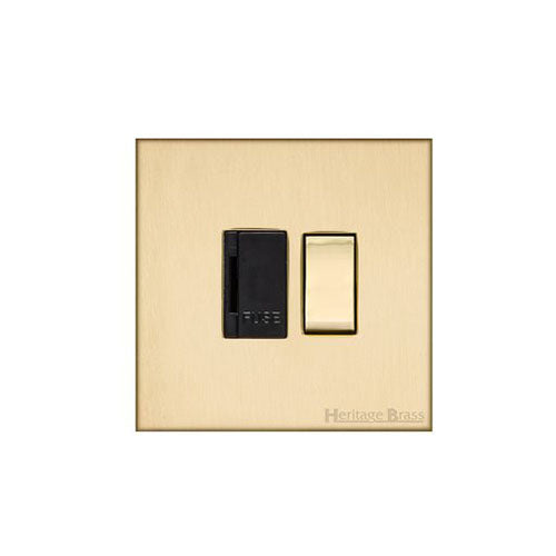 Winchester Range Satin Brass Switches & Sockets, W44 - Switched Spur (13 Amp) by Heritage Brass By M-Marcus