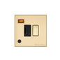 Winchester Range Satin Brass Switches & Sockets, W44 - Switched Spur with Neon + Cord (13 Amp) by Heritage Brass By M-Marcus
