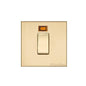 Winchester Range Satin Brass Switches & Sockets, W44 - 45A DP Cooker Switch with Neon (single plate) by Heritage Brass By M-Marcus