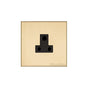 Winchester Range Satin Brass Switches & Sockets, W44 - 5 Amp 3 Round Pin Socket by Heritage Brass By M-Marcus