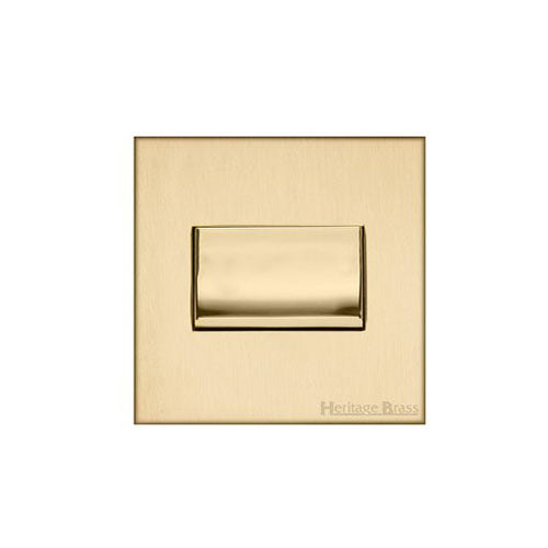 Winchester Range Satin Brass Switches & Sockets, W44 - 6A Triple Pole Fan Isolator Switch by Heritage Brass By M-Marcus