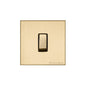 Winchester Range Satin Brass Switches & Sockets, W44 - 1 Gang Rocker Switch by Heritage Brass By M-Marcus