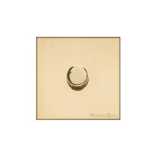 Winchester Range Satin Brass Switches & Sockets, W44 - 1G Multi Location Secondary Dimmer by Heritage Brass By M-Marcus