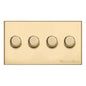 Winchester Range Satin Brass Switches & Sockets, W44 - 4G Multi Location Primary Dimmer by Heritage Brass By M-Marcus