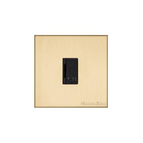 Winchester Range Satin Brass Switches & Sockets, W44 - Unswitched Spur (13 Amp) by Heritage Brass By M-Marcus