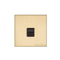 Winchester Range Satin Brass Switches & Sockets, W44 - 1 Gang Secondary Line Socket by Heritage Brass By M-Marcus