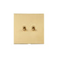 Winchester Range Satin Brass Switches & Sockets, W44 - 2 Gang Stockholm Toggle by Heritage Brass By M-Marcus