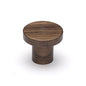 Round Circum Cabinet Knob by M Marcus - Heritage Brass
