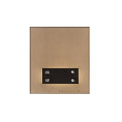 Winchester Range Antique Brass Switches & Sockets, W91 - Shaver Socket Output Voltage 110/240V by Heritage Brass By M-Marcus