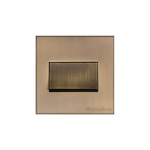 Winchester Range Antique Brass Switches & Sockets, W91 - 6A Triple Pole Fan Isolator Switch by Heritage Brass By M-Marcus