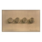 Winchester Range Antique Brass Switches & Sockets, W91 - 4G Multi Location Secondary Dimmer by Heritage Brass By M-Marcus