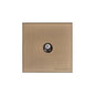 Winchester Range Antique Brass Switches & Sockets, W91 - 1 Gang Satellite Socket by Heritage Brass By M-Marcus