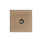 Winchester Range Antique Brass Switches & Sockets, W91 - 1 Gang Isolated TV Coaxial Socket by Heritage Brass By M-Marcus
