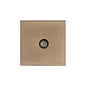 Winchester Range Antique Brass Switches & Sockets, W91 - 1 Gang Non-Isolated TV Coaxial Socket by Heritage Brass By M-Marcus