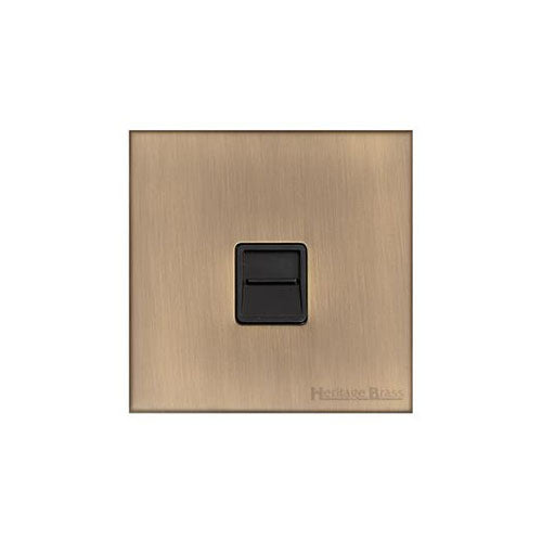 Winchester Range Antique Brass Switches & Sockets, W91 - 1 Gang Master Line Socket by Heritage Brass By M-Marcus