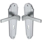 Waldorf Door Handle on Plate by M Marcus - Heritage Brass