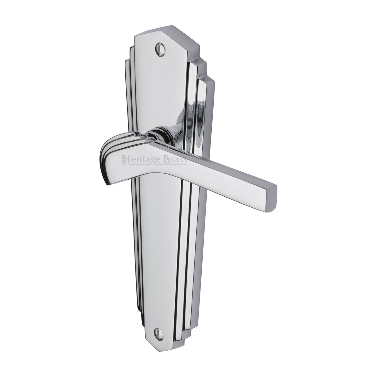 Waldorf Door Handle on Plate by M Marcus - Heritage Brass
