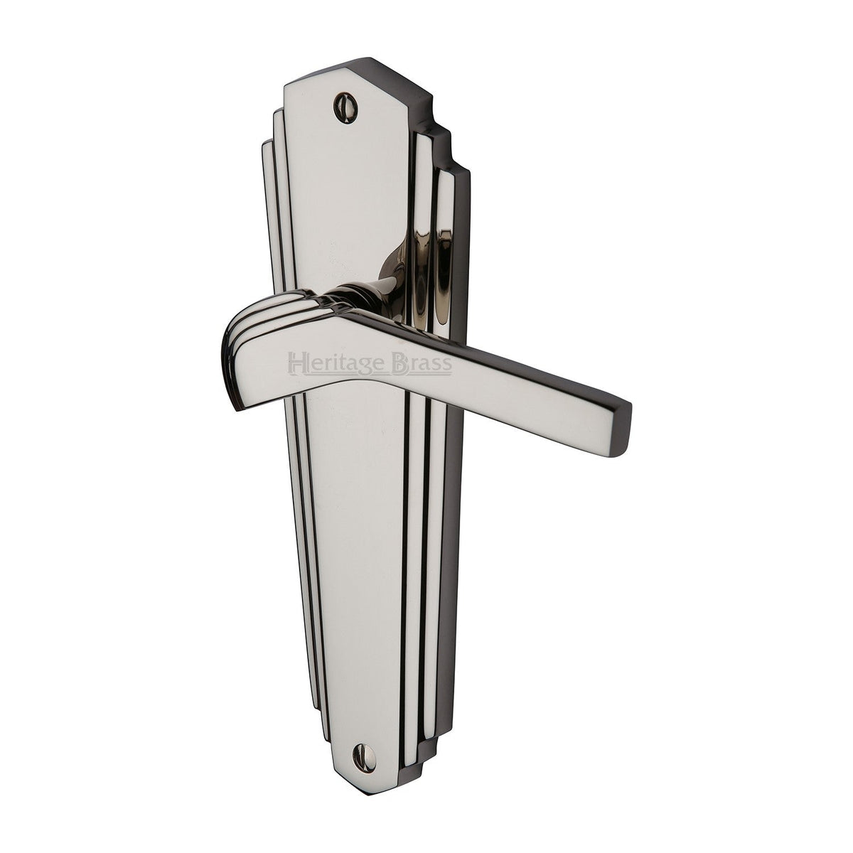 Waldorf Door Handle on Plate by M Marcus - Heritage Brass