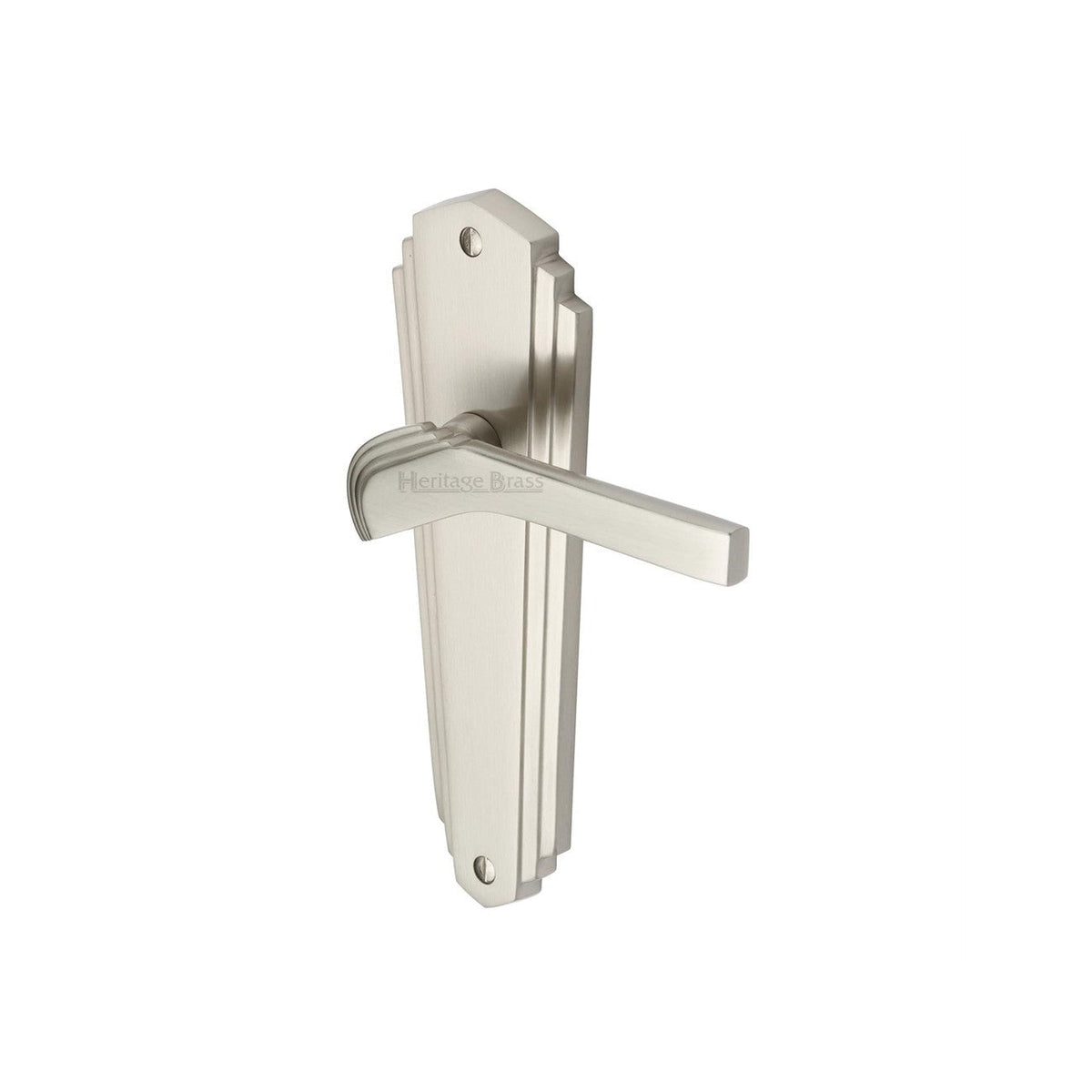 Waldorf Door Handle on Plate by M Marcus - Heritage Brass