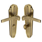 Waldorf Door Handle on Plate by M Marcus - Heritage Brass